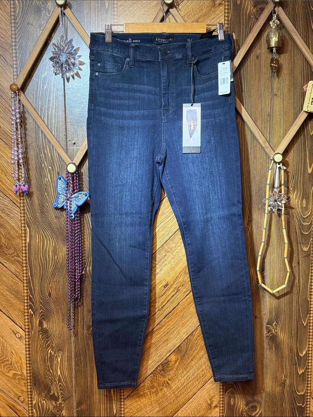 Liverpool Jeans Company Dark Indigo High-Rise Skinny Jeans